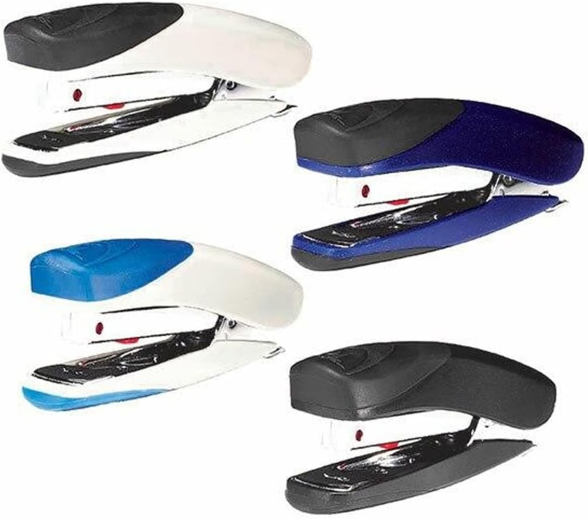 Bambi Mini Stapler 10 Sheet Capacity Metal Body Includes Staples Assorted Colou