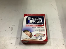New/Sealed Breathe Right Extra Strength Tan Nasal Strips 26 Strips