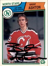 Brent Ashton Signed Auto 1983-84 O-Pee-Chee card New Jersey Devils