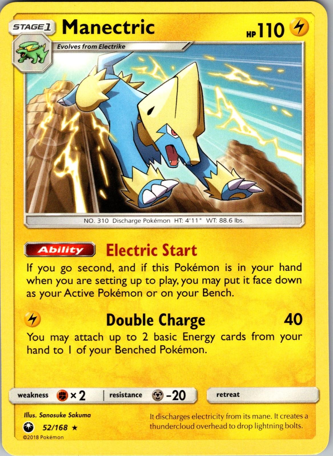 Manectric 52/168 Rare Celestial Storm Pokemon LIGHTLY PLAYED