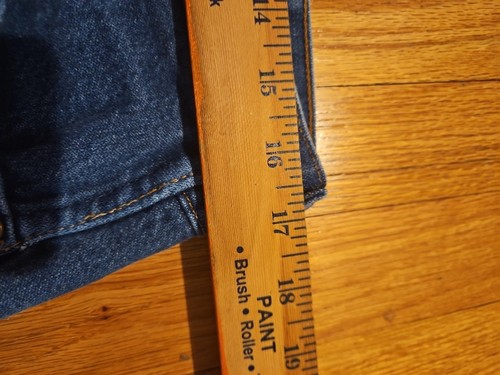 Vintage Wrangler 13MWZ Cowboy Cut Jeans 34x34 Blue Denim USA Fabric Mexico Made - Picture 10 of 10