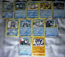 Poliwag/ Poliwhirl & Poliwrath 11x Unique Card bundle All English No Duplicates