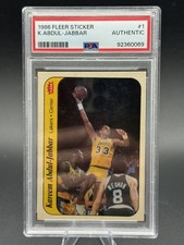 1986-87 Fleer - Stickers Kareem Abdul-Jabbar #1