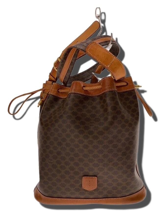 CELINE Macadam Pattern Drawstring Shoulder Should… - image 1