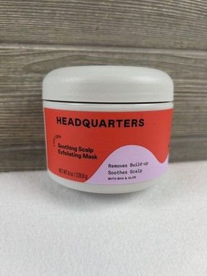 Headquarters Soothing Scalp Exfoliating Mask for Dry Scalp and Hair, Net wt 8 oz