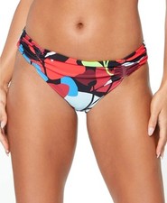 Bar III Womens Swimwear Black Large Small Hipster Bikini Bottoms Blue S