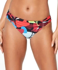 Bar III Womens Swimwear Black Large Small Hipster Bikini Bottoms Blue S