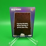 Bo Jackson Battle Arena 2026 Bonus Play Card BPL-6 Win or Wieners