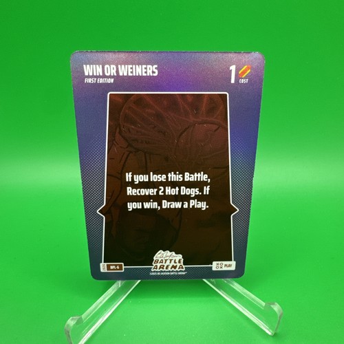 Bo Jackson Battle Arena 2026 Bonus Play Card BPL-6 Win or Wieners
