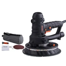 VEVOR Drywall Sander 800W Brush Motor 1200-2300RPM Variable Speed & Auto Vacuum
