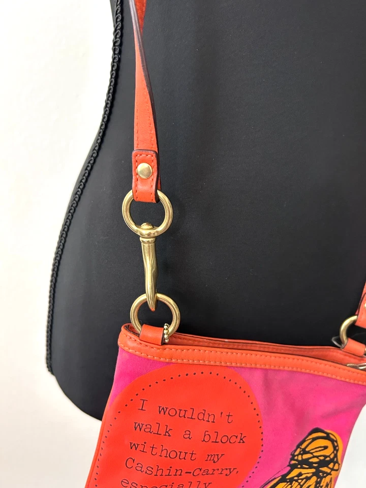 Vintage COACH CROSSBODY BAG Madison Ave Tote Purse Limited Edition Unique Rare - Image 4 of 4