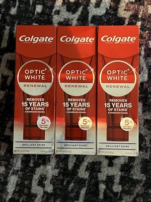Colgate Optic White Pro Series Brilliant Shine Toothpaste 3 oz (Lot of 3)