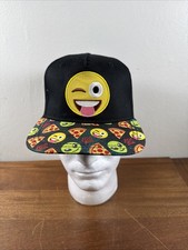 Emojis Pizza Aliens Hat Cap Youth Kids Adjustable Snapback Casual