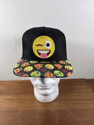Emojis Pizza Aliens Hat Cap Youth Kids Adjustable Snapback Casual 