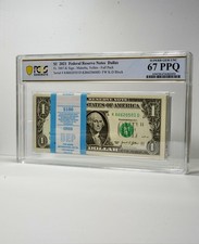 2021 $1 One Dollar Dallas Graded Full Pack 100 Notes PCGS GEM 67PPQ