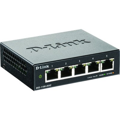 D-Link DGS-1100-05V2/E DGS-1100-05V2 Netzwerk Switch 5 Port 1 GBit/s