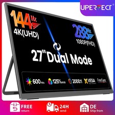 UPERFECT Portable Monitor 27  Dual Mode 4K UHD 144Hz/FHD 288Hz Gaming Monitor AA