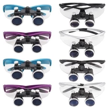 Dental Surgical Binocular Loupes Magnifier Glasses 2.5/3.5X LED 5W Head Light