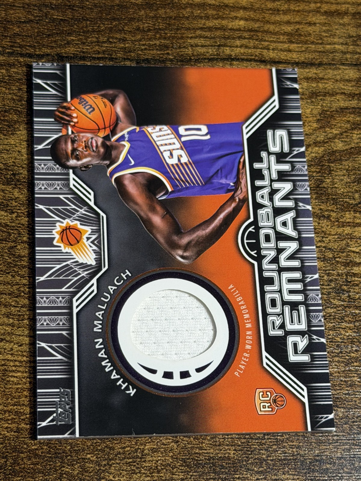 KHAMAN MALUACH 2025-26 Topps #RRR-KM Rookie Roundball Remnants Patch Mem