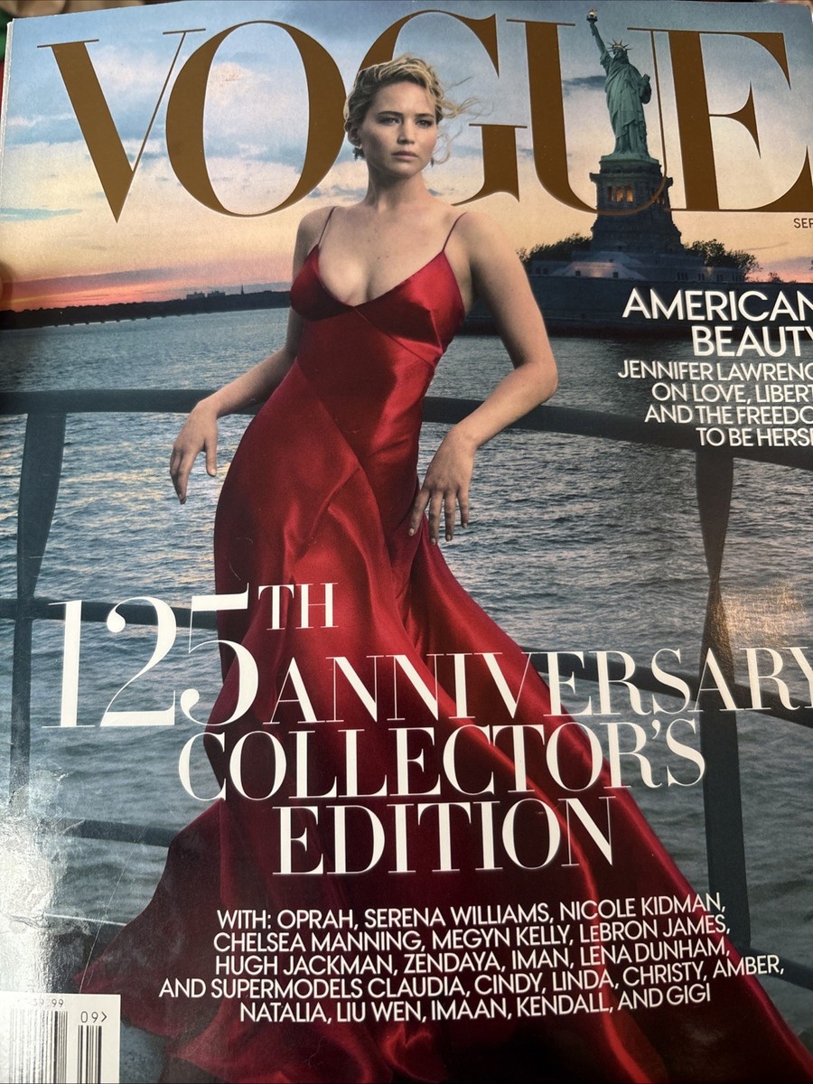 Vogue Magazine September 2017 125th Anniversary Jennifer Lawrence