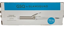 GSQ by Glamsquad Titanium Curling Hair Iron 1" Barrel 400 Degrees - White
