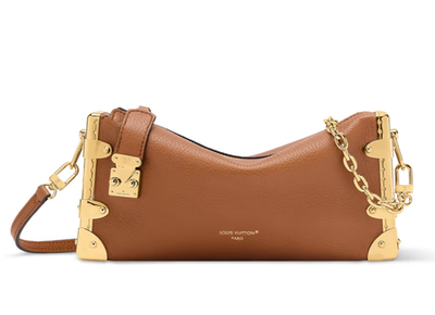 NEW Louis Vuitton Slim Trunk Shoulder Bag M29088 Brown Authentic