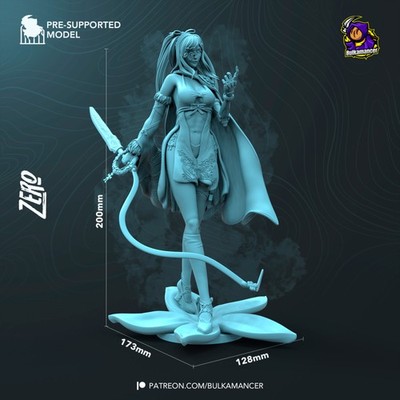 1:10 Scale Flower Swordswomen High Quality Unpainted Resin Garage Kit