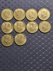 Nice! 1965 Kennedy Half Dollar Silver Coin-Lot of 10-40% Silver-Circulated #114