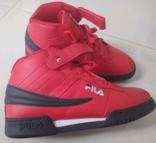Fila F-Atheltic High Top Shoes Red-Navy-White 3VF80117-640 Sz 5.5
