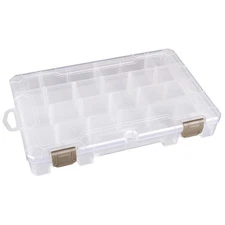 Floss Finder Box: Clear Sewing Organizer with 6 Compartments, 12 Dividers, Durab