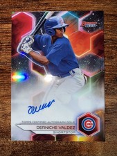 2023 Bowman's Best - Best of 2023 Autographs Derniche Valdez Refractor and Base