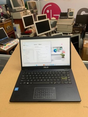  ASUS E410M Intel Celeron N4020 1.1GHz 4GB RAM 128GB SSD - BAD BATTERY - Black 