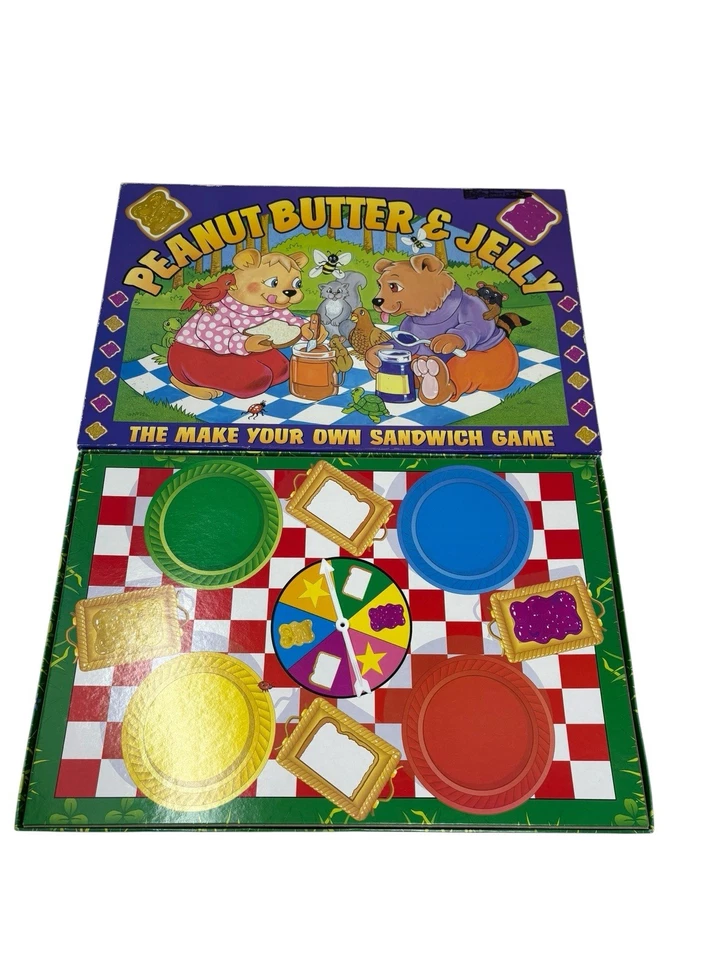 Peanut Butter and Jelly Sandwich Board Game Fundex 1999 + Book READ DESCRIPTION  - Image 2 of 4