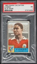 1963 Panini Calciatori Eusebio Blue Name PSA 1