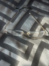 Cartier 431 Rimless Gold Metal Eyeglasses Fra...