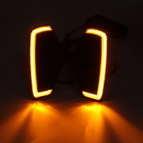 2pcs LED Daytime Running Light Turn Signal Fog Lamp 12V Auto For Navara NP300 - Picture 2 of 24