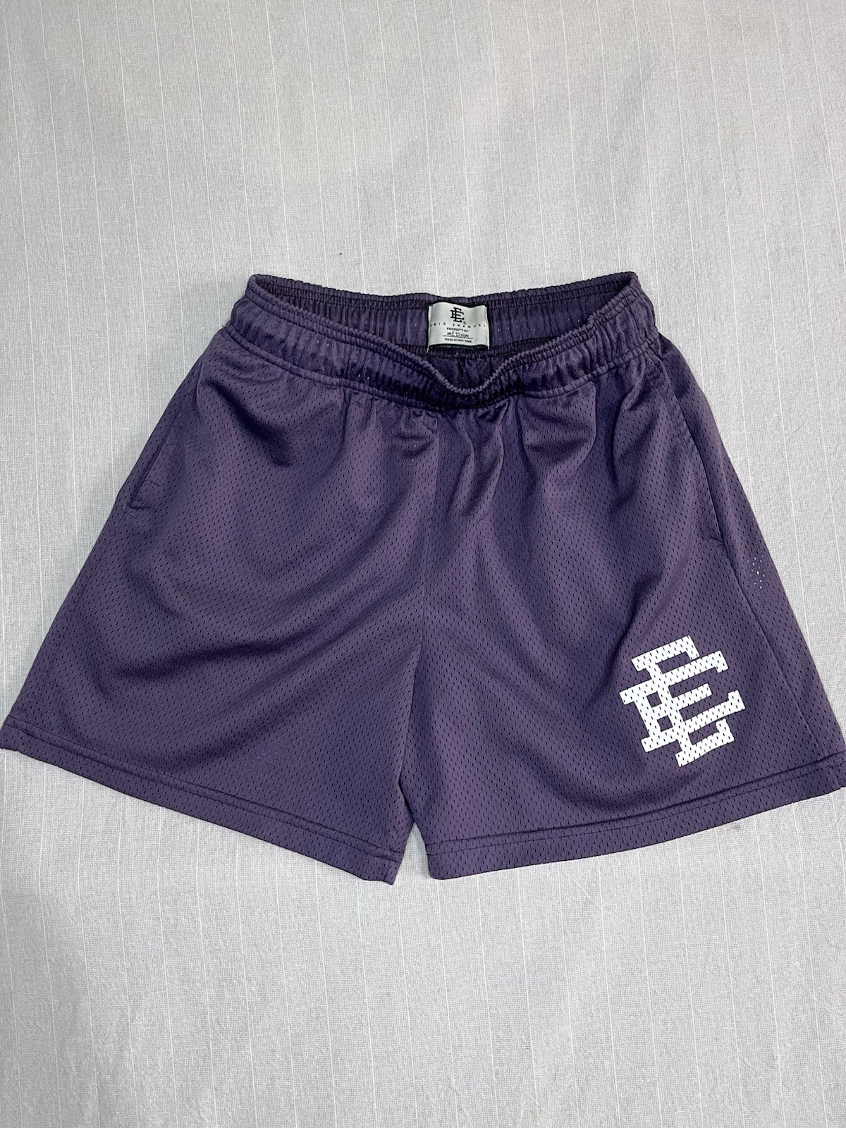 Medium Eric Emanuel EE Basic Shorts Grape White - image 1