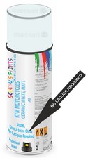 KTM Motor Bike Aerosol Spray Paint Direct Gloss CERAMIC WHITE, MATT AB