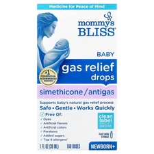Mommy s Bliss Gas Relief Simethicone Drops Newborn  1 fl oz 30 ml Dairy-Free,