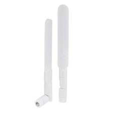 1Pair 8dBi 2.4G 5.8G Dual Band WiFi RP-SMA White Antenna for IP Camera Router k