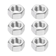 6Pcs Ecrous Hexagonaux Acier M12x1, 19mm / 0.75" Largeur, 10mm / 0.39" Hauteur
