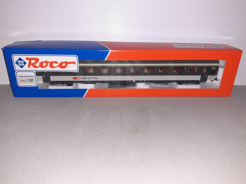 Roco 43883.2 SBB V Einheitswg. IV 1. Kl. A50 85 Exact 1:87 H0/DC-OVP, C8-Wie neu | Condition: Neu