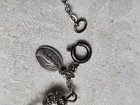 Antique Sterling Silver Crucifix Cross Miraculous Mary Charm Communion Bracelet — photo 5