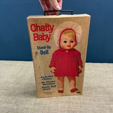 VINTAGE 1963 MATTEL WHITMAN CHATTY BABY STAND-UP PAPER DOLL IN ORIGINAL BOX