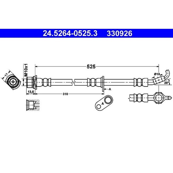 ATE 24.5264-0525.3 Bremsschlauch-image