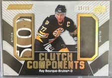 2023-24 UD Engrained HOCKEY STICK / Glove Ray Bourque 15 /15
