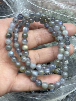 10pcs  6mm  Natural  Crystal Quartz Stone Round Crystal Bracelet