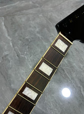 Black Maple 22 Fret Rosewood Fretboard Block Inlay Electric guitar Neck Big head