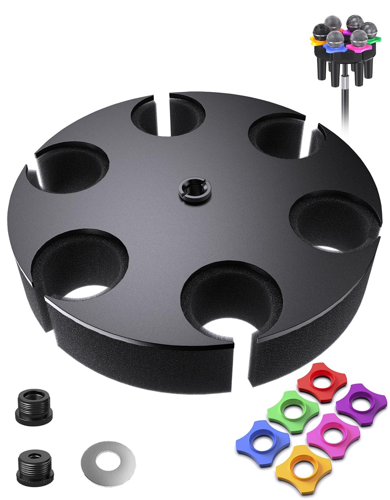 Jidinung Mic Holder for Stand with Foam