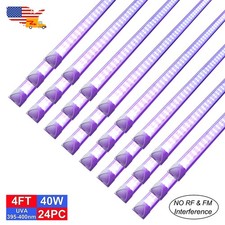 24 Pack 40W LED Black Light Bar, Black Lights for Glow Party, Blacklight Fixture